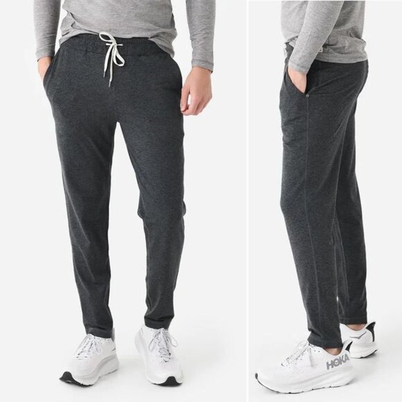 VUORI Men's Ponto Performance PANTS Size XXL Charcoal Heather Grey V418 NEW - Picture 1 of 10